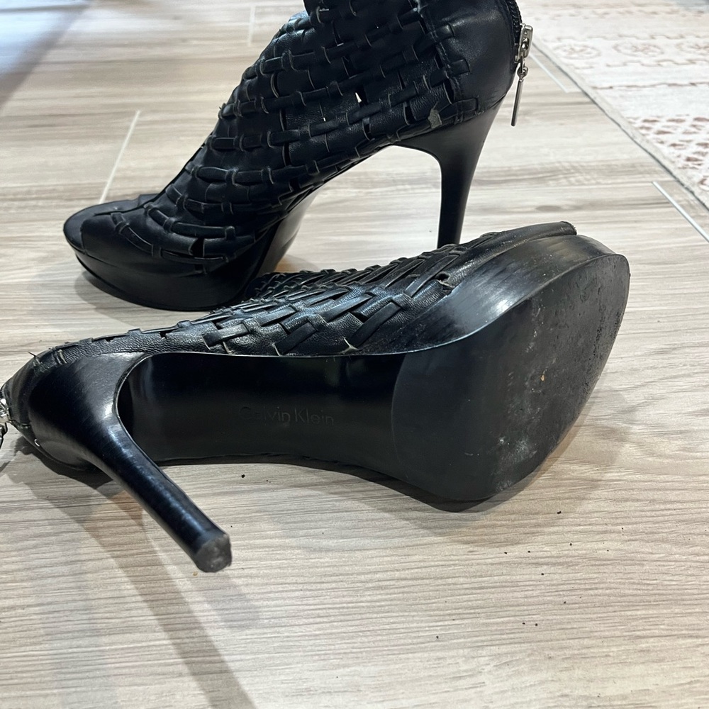 Calvin Klein Black Heels Stiletto Design